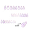 12 Sizes-24 Pcs Press On Nails JP3886
