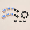 12 Sizes-24 Pcs Press On Nails F108