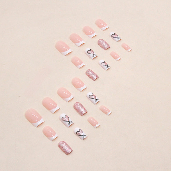 12 Sizes-24 Pcs Press On Nails W808