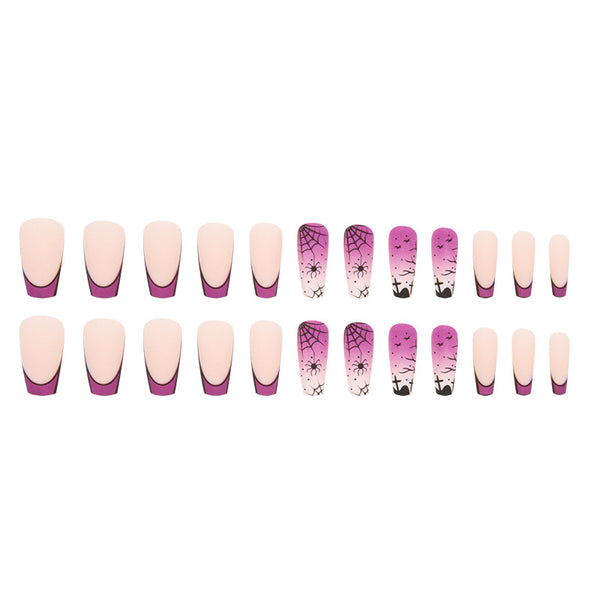 12 Sizes-24 Pcs Press On Nails W844
