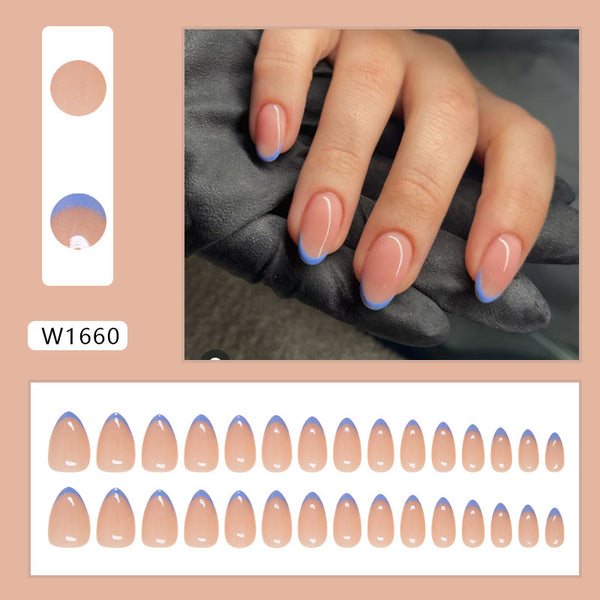 12 Sizes-24 Pcs Press On Nails W1660