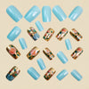 12 Sizes-24 Pcs Press On Nails Y1453