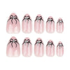 12 Sizes-24 Pcs Press On Nails JP3296