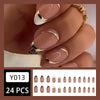 12 Sizes-24 Pcs Press On Nails Y013