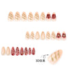 12 Sizes-24 Pcs Press On Nails JP3871