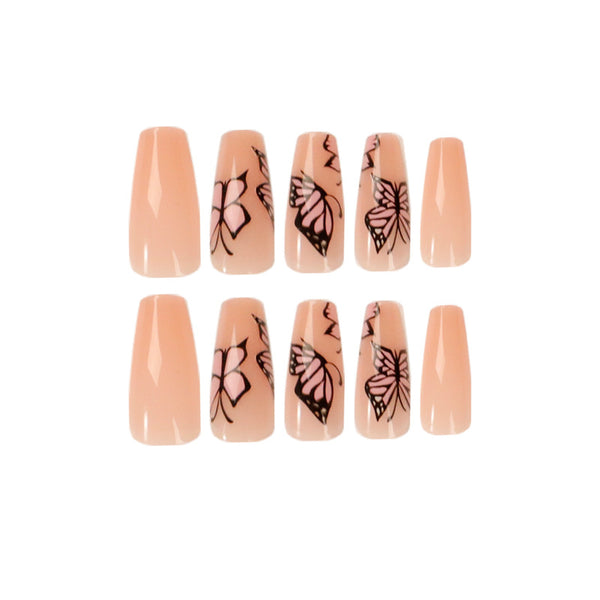 12 Sizes-24 Pcs Press On Nails JP1514