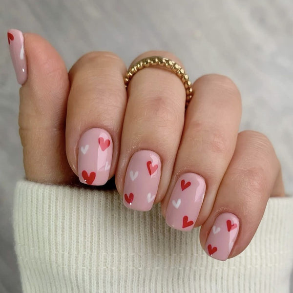 12 Sizes-24 Pcs Press On Nails C229