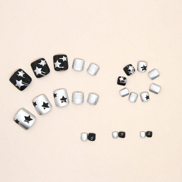 12 Sizes-24 Pcs Press On Nails F046