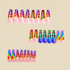 12 Sizes-24 Pcs Press On Nails Y1375