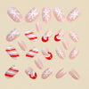 12 Sizes-24 Pcs Press On Nails Y1278