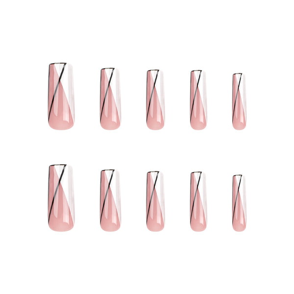 12 Sizes-24 Pcs Press On Nails JP2923