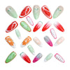 12 Sizes-24 Pcs Press On Nails Y1282
