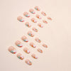 12 Sizes-24 Pcs Press On Nails W1257