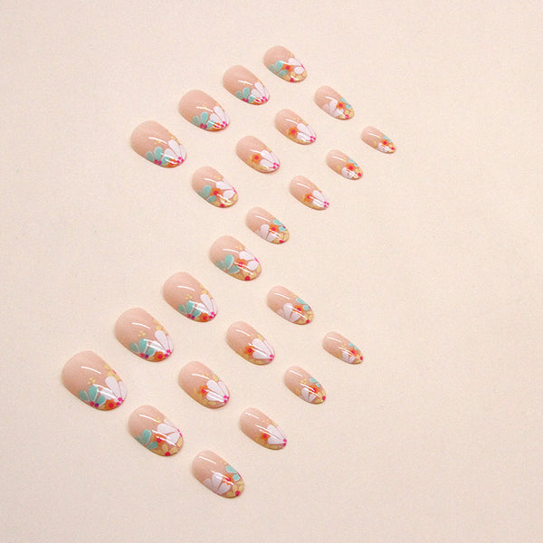12 Sizes-24 Pcs Press On Nails W1257