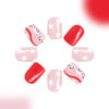 12 Sizes-24 Pcs Press On Nails C456