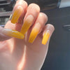 French Glossy Long Ombre Press on Nails