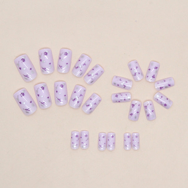 12 Sizes-24 Pcs Press On Nails W714