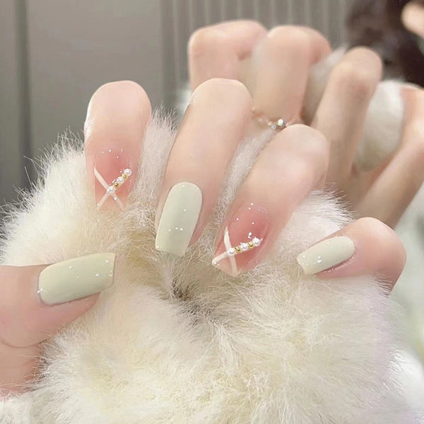 12 Sizes-24 Pcs Press On Nails Z593