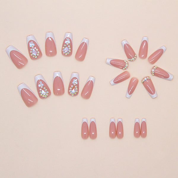 12 Sizes-24 Pcs Press On Nails Z1021