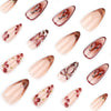 12 Sizes-24 Pcs Press On Nails JP3856