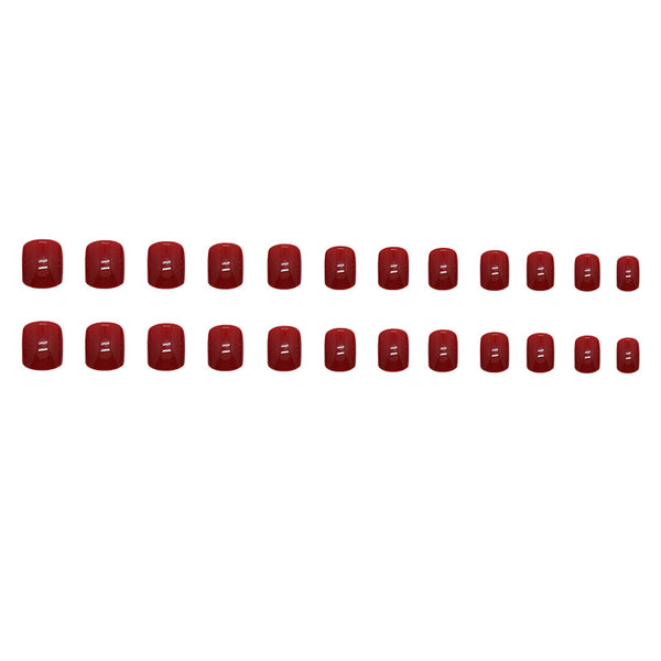 12 Sizes-24 Pcs Press On Nails CF025