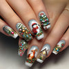 12 Sizes-24 Pcs Press On Nails Y1199