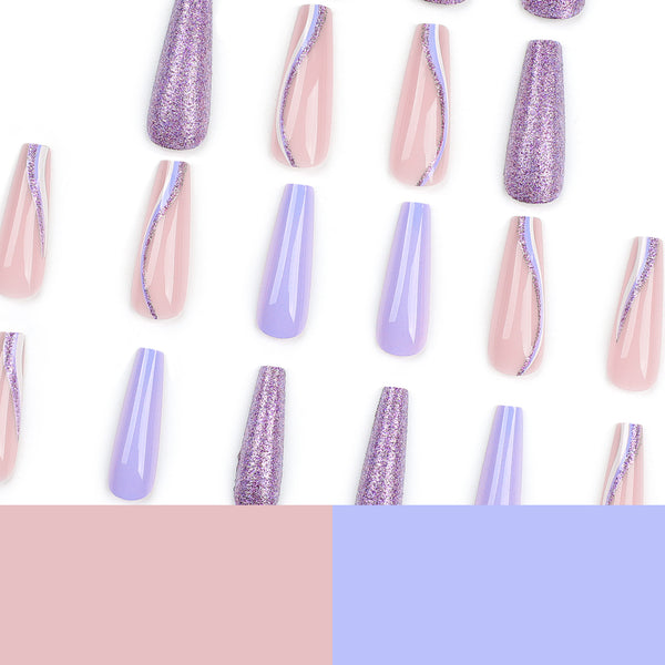 12 Sizes-24 Pcs Press On Nails JP3084