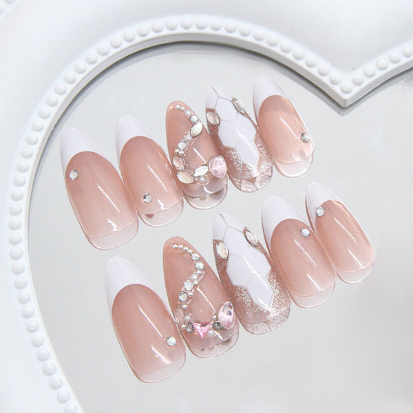 12 Sizes-24 Pcs Press On Nails Z1049