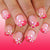12 Sizes-24 Pcs Press On Nails C1621