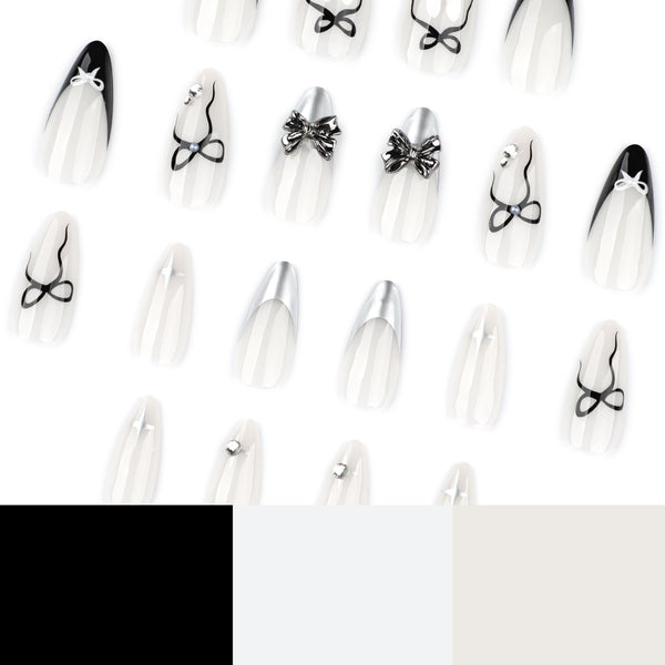 12 Sizes-24 Pcs Press On Nails JP4042