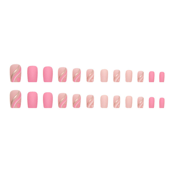 12 Sizes-24 Pcs Press On Nails W327