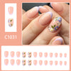 12 Sizes-24 Pcs Press On Nails C1031