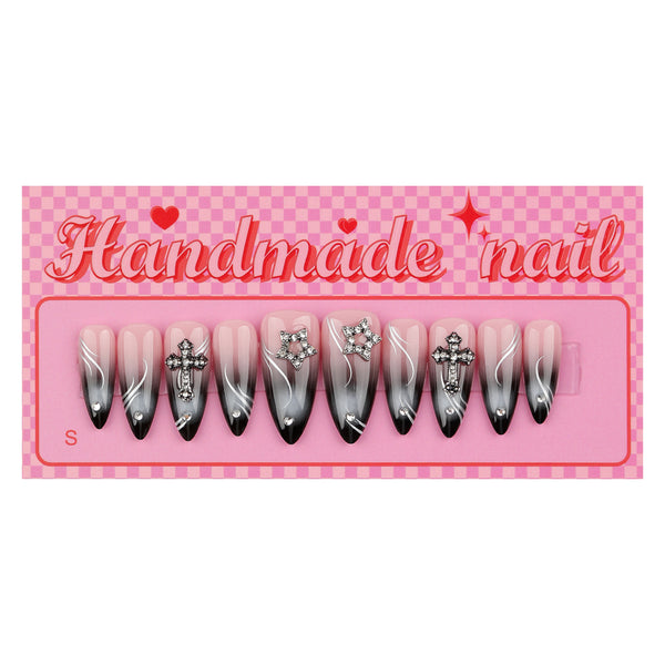 12 Sizes-24 Pcs Press On Nails nail-accessory