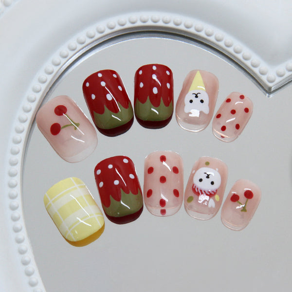 12 Sizes-24 Pcs Press On Nails R980