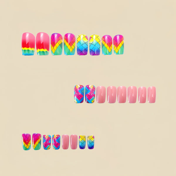 12 Sizes-24 Pcs Press On Nails Y551