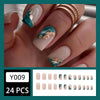 12 Sizes-24 Pcs Press On Nails Y009