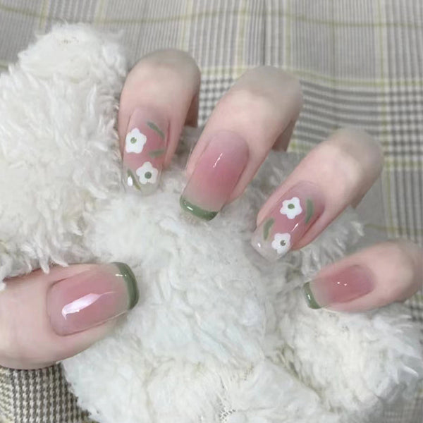 12 Sizes-24 Pcs Press On Nails R476