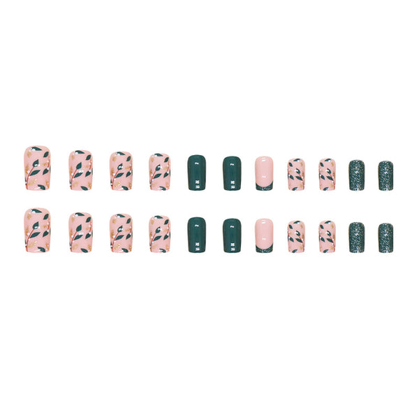 12 Sizes-24 Pcs Press On Nails W1503