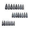 12 Sizes-24 Pcs Press On Nails DIY71