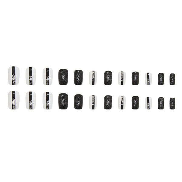 12 Sizes-24 Pcs Press On Nails W313