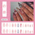 12 Sizes-24 Pcs Press On Nails W2034