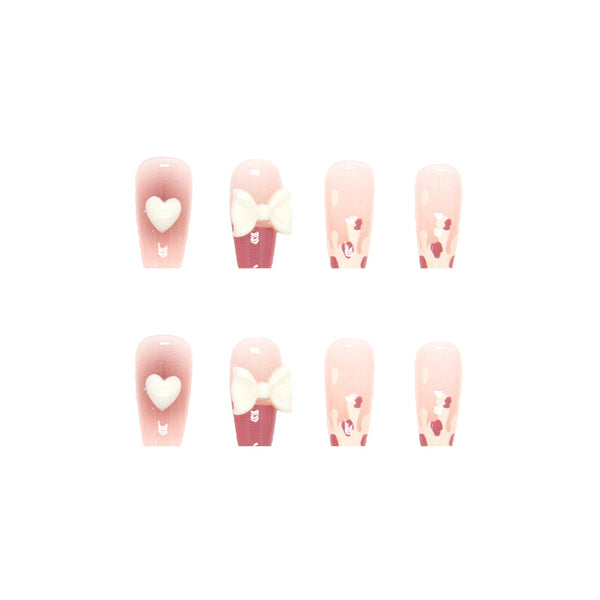 12 Sizes-24 Pcs Press On Nails Z439