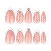 12 Sizes-24 Pcs Press On Nails JP4212