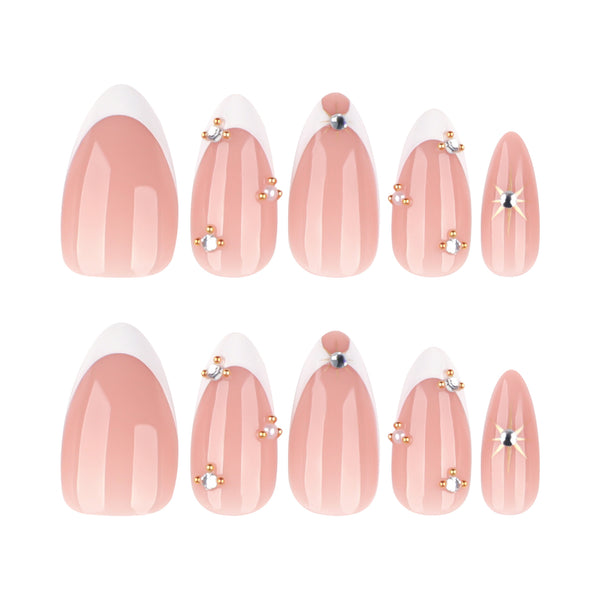 12 Sizes-24 Pcs Press On Nails JP4212