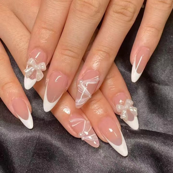 12 Sizes-24 Pcs Press On Nails S206