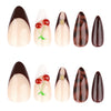 12 Sizes-24 Pcs Press On Nails JP3999