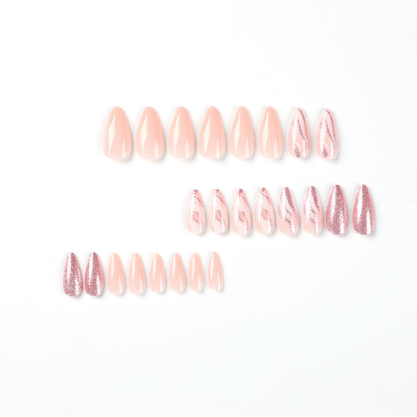 12 Sizes-24 Pcs Press On Nails JP2362
