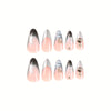 12 Sizes-24 Pcs Press On Nails JP2255
