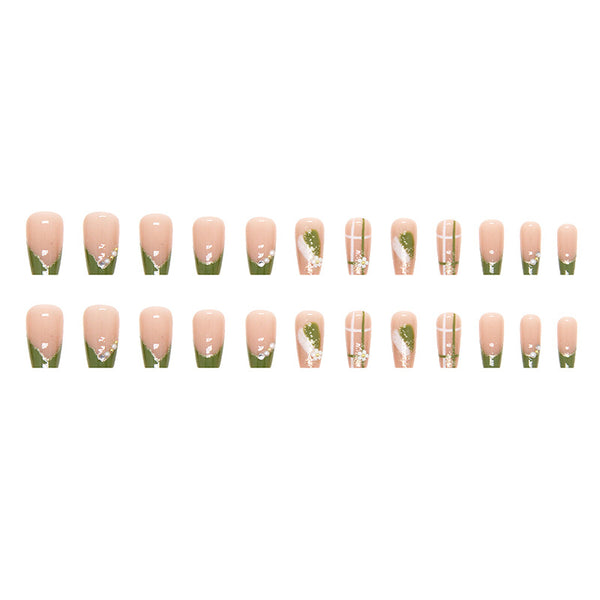 12 Sizes-24 Pcs Press On Nails Z636