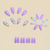 12 Sizes-24 Pcs Press On Nails Y961